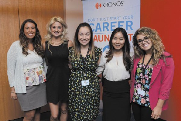 UMass Lowell co-ops students at Kronos. Tory Germann photo