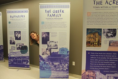 Greece’s consul general in Boston, Stratos Efthymiou, spoke at the opening of "Acropolis in America," an exhibit at UMass Lowell