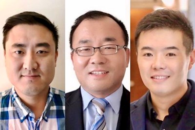 New business faculty members JM Song, James Zheng and Lei Jia
