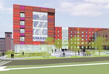 An artist's rendering of what University Suites will look like upon completion.