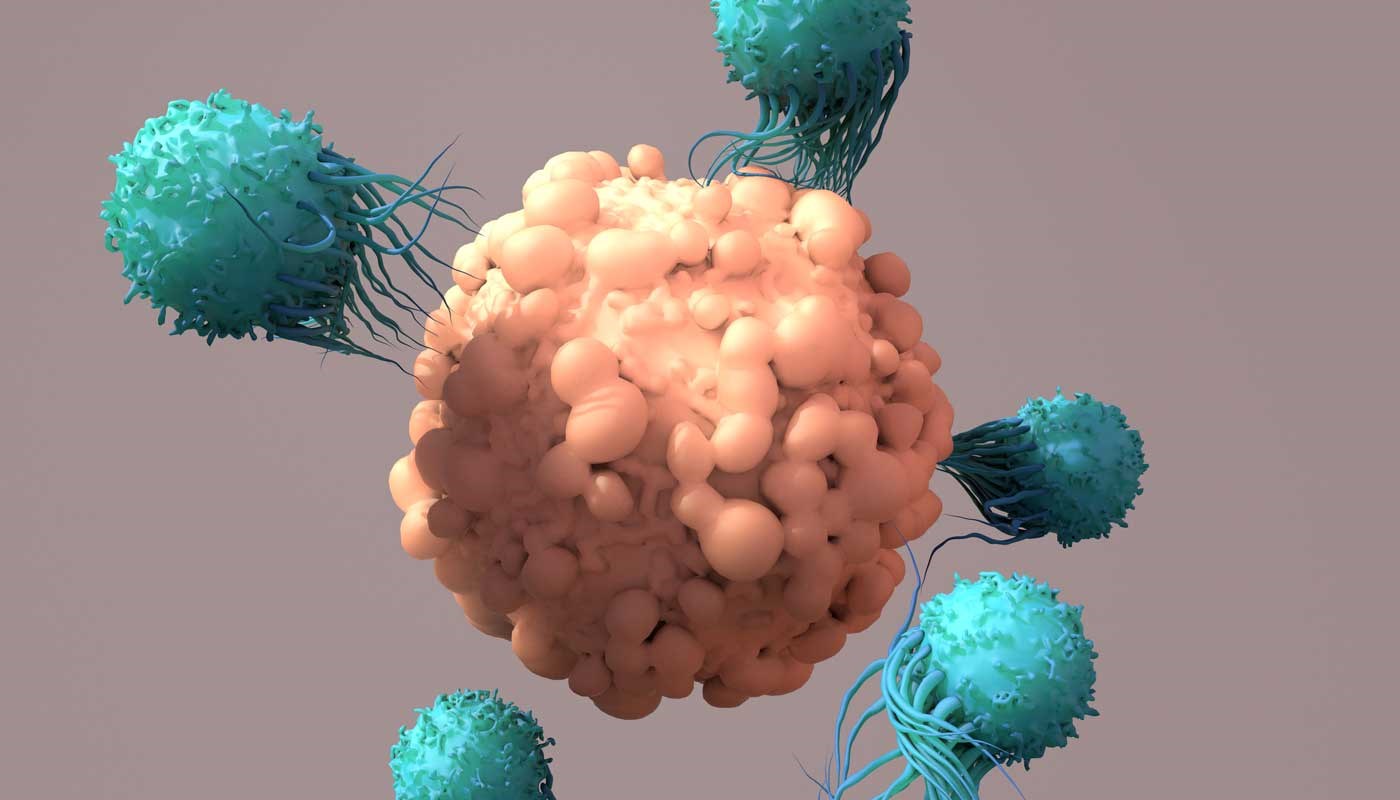 3D rendering of T-cell therapy