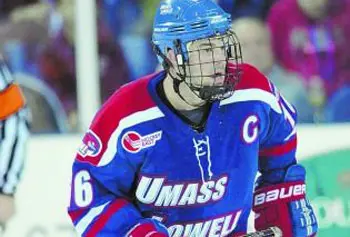 HAWKISH: Coach Norm Bazin has UMass-Lowell rising to national prominence, thanks in part to skilled players such as Riley Wetmore, above.
