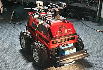 
						Using natural language, the iRobot ATRV-JR can be instructed to identify and defuse bombs as well as to report if it finds any hostages or criminals.
					