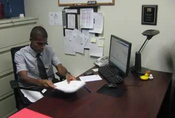 Ruben Sanca has an M.B.A. from UMass Lowell and works as a business manager at the school. (Bill Littlefield/Only A Game)