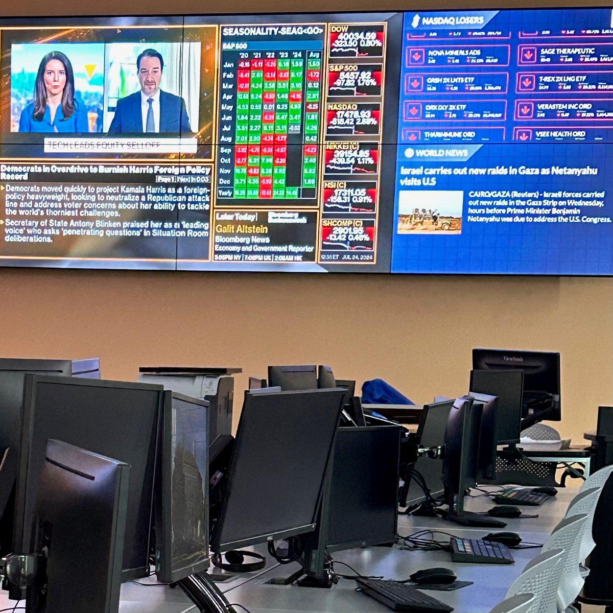 Trading room in the Pulichino Tong Building