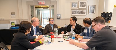 Group of UMass Lowell Faculty collaborating around equity.