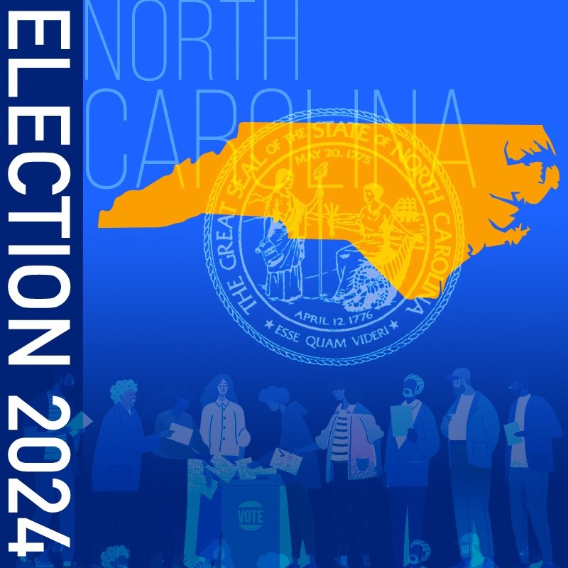 Graphical image of outline of state of North Carolina