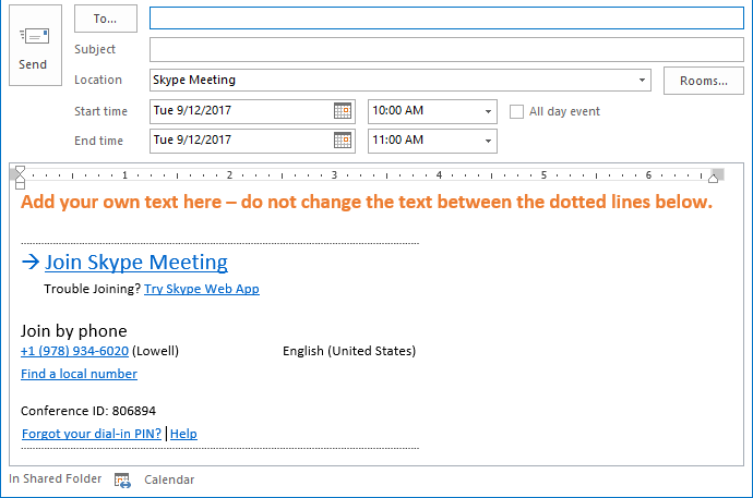 how to join skype meeting with conference id