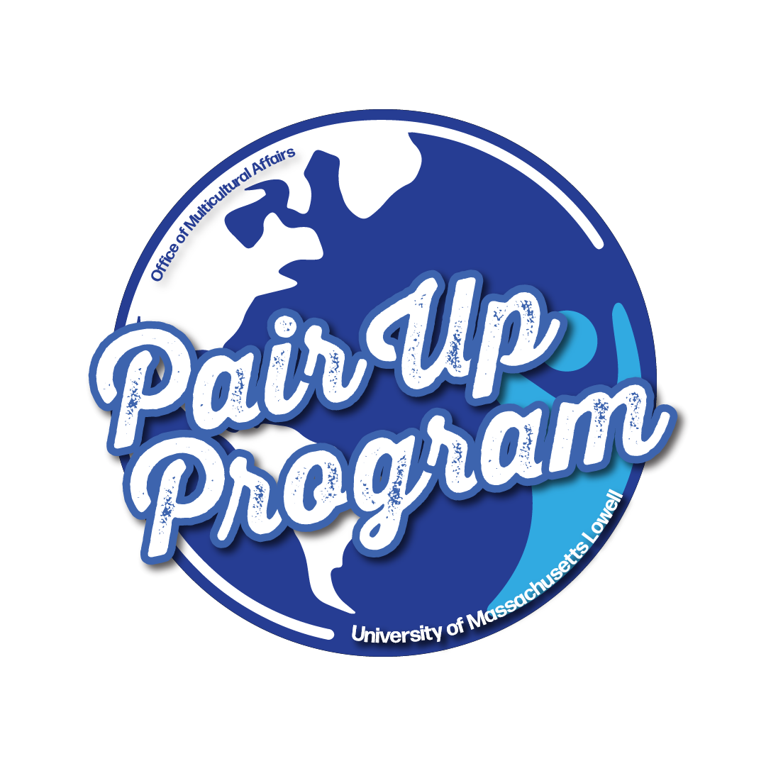 Pair Up Program Logo: University of Massachusetts Lowell Office of Multicultural Affairs.