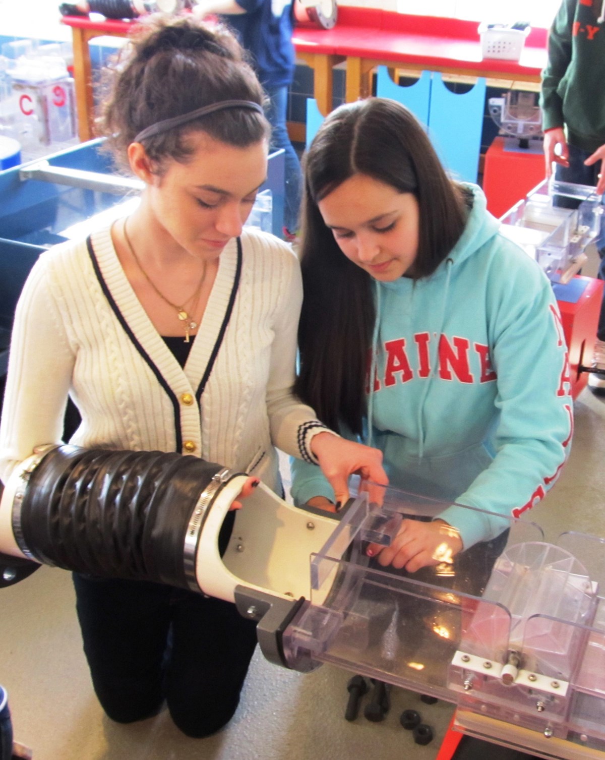 At the start of the Industrial Revolution, water from the Merrimack River powered mechanical systems that allowed Lowell’s machines to produce cloth faster than ever before. As engineers and scientists, students work in teams to test for and build solutions to the problem of effectively harnessing waterpower. They explore how water’s potential energy was transformed into kinetic energy to power Lowell’s machines, and examine how that energy is transferred from water to loom in the historic Suffolk Mill. 