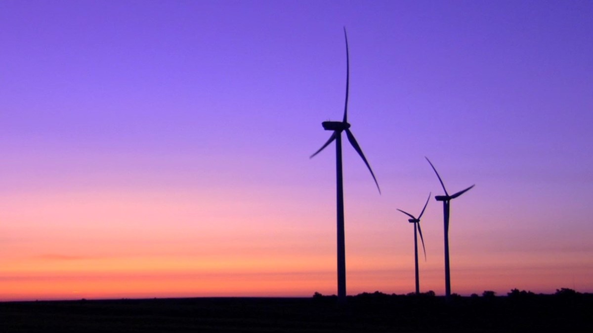 Sunset Wind Turbines