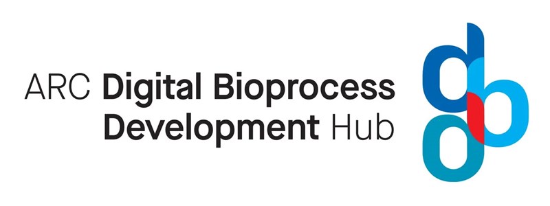 ARC Digitial Bioprocess Development Hub logo.