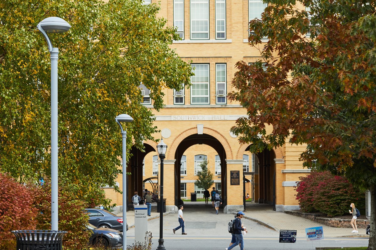 Archways on UMass Lowell's North Campus at Southwick Hall